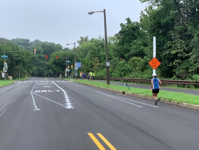 Picture of new street layout before final paint