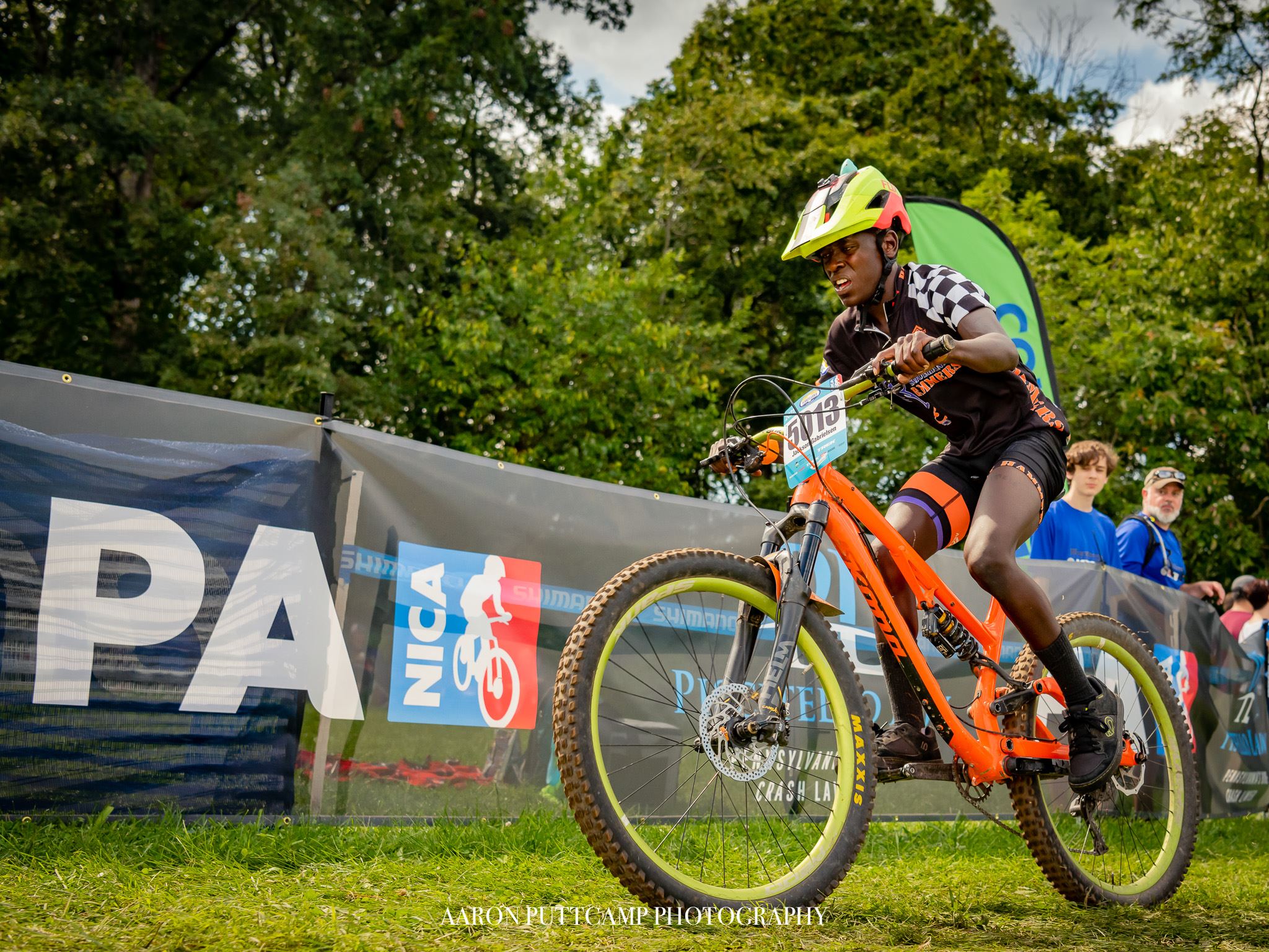 man riding a bike