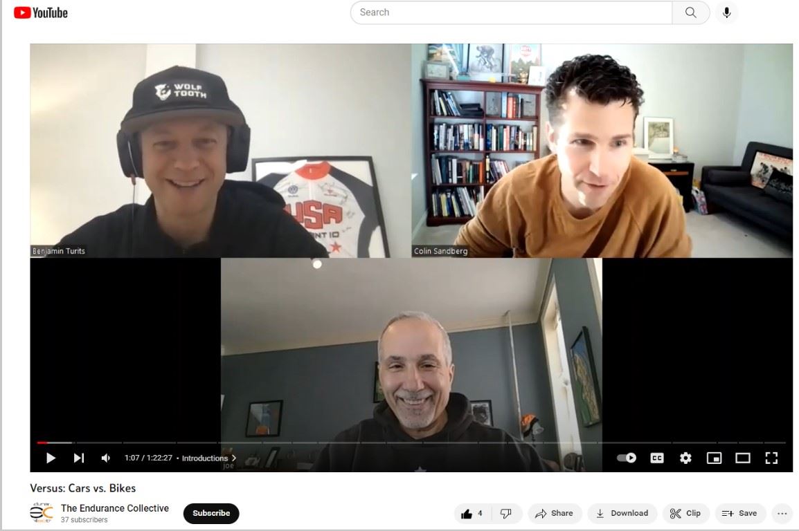 screenshot of a video podcast