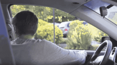 man opening car door